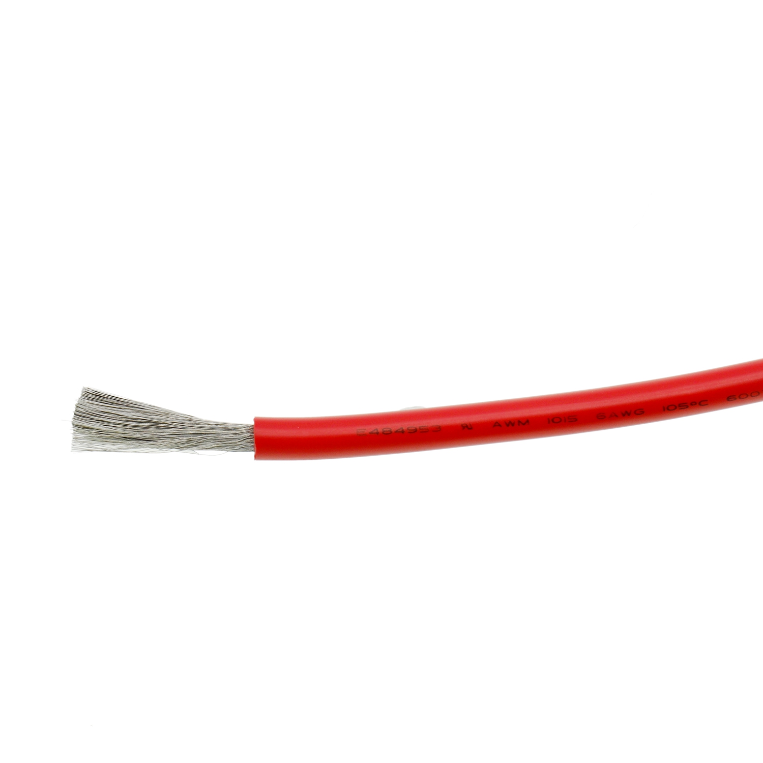 UL1015 6AWG Tinned Copper Red PVC for Wiring of Appliance 