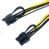 PVC Extension Cable 6P to Dual 8P Connector Cable Assembly\t\t\t