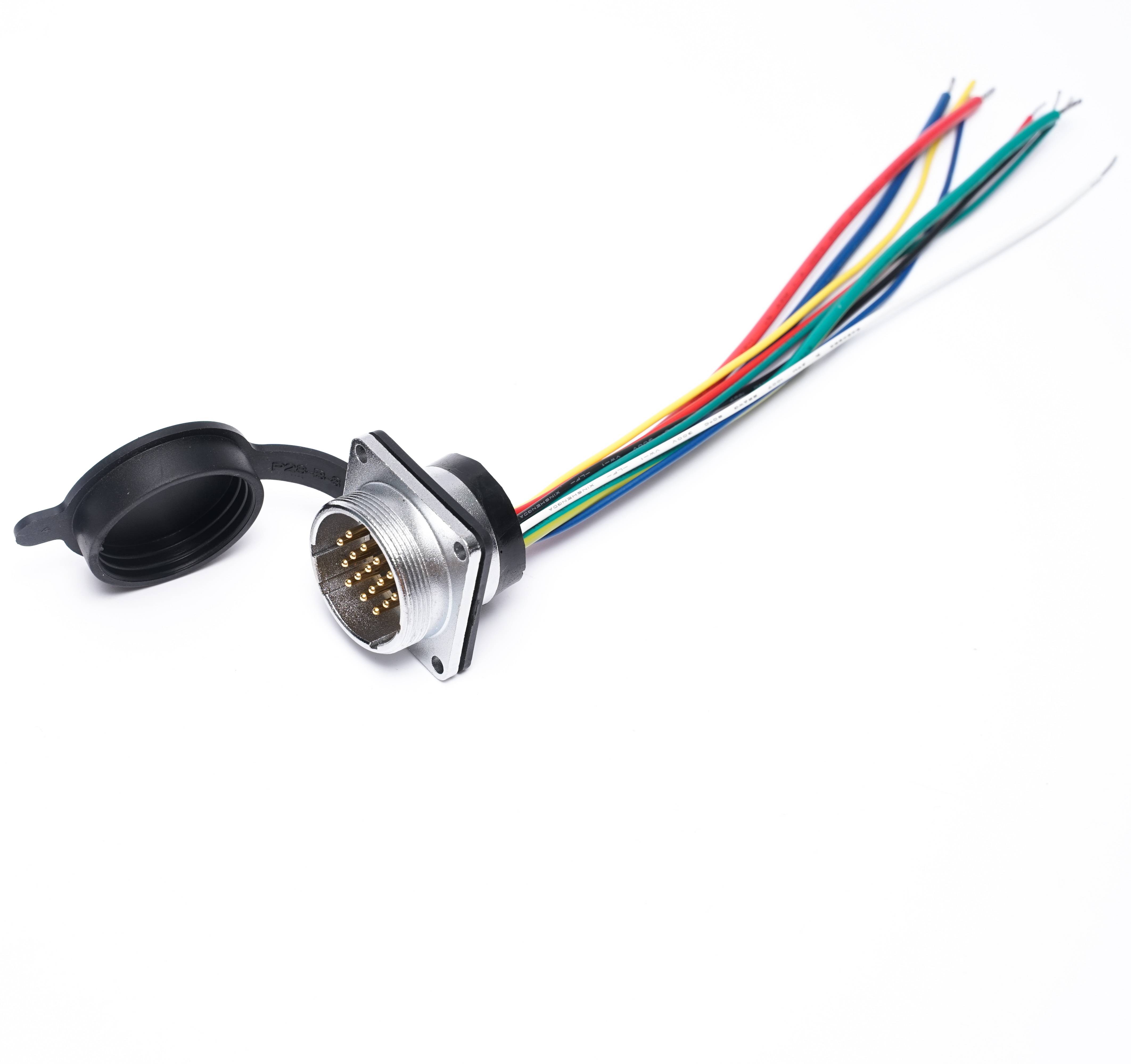 16PIN Aviation Plug Connector Waterproof Glue Wiring Harness 1
